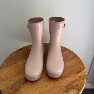 Hunter Blush Rain Boots